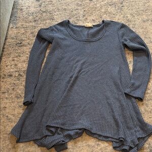 Chic Charcoal Long Sleeve Top